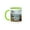 Green/White, variant on 3drose, Lake Superior Waves in November, 11oz Magic Transforming Mug