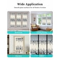 thumbnail image 6 of Window Privacy Film Navy Botanical Stained Glass Window Film Decorative Sun Block Window Cover Blue Dragonfly Flower Leaf Retro Style Window Clings Static Adhesive Sticker for Bathroom 17.7"x39.3", 6 of 7