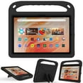 thumbnail image 7 of ELEHOLD for Amazon Fire HD 10 13th Generation 2023 Rugged Case Kids Friendly EVA Full Body Protective Handle Grip Kickstand Function Shockproof Kids Case for Fire HD 10 2023,Black, 7 of 7