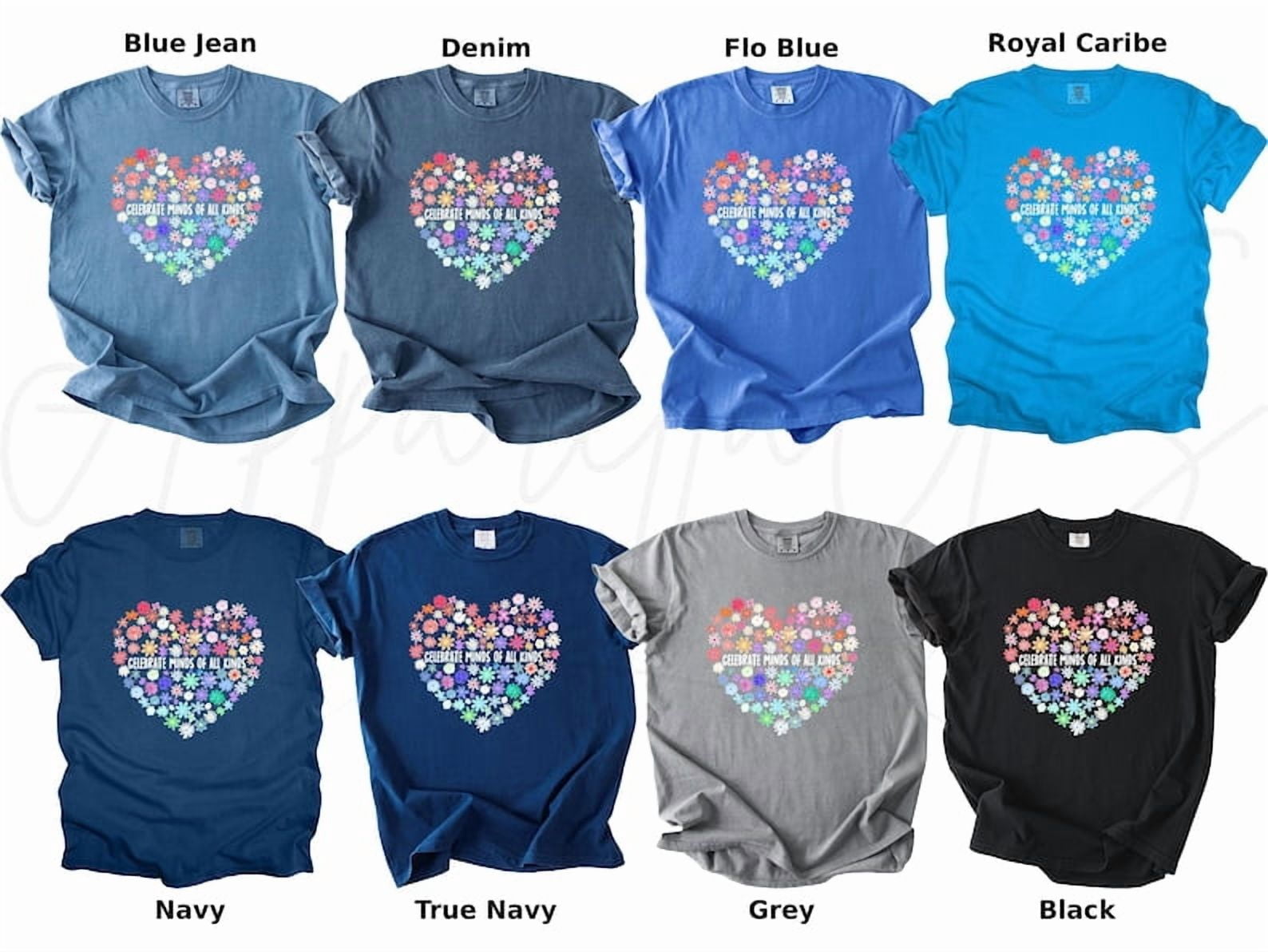 Comfort Colors Celebrate Minds of All Kinds Shirts, Neurodiversity Shirt, Autism Awareness Shirt, Special Education Teacher Gift Shirt, Autism Shirt