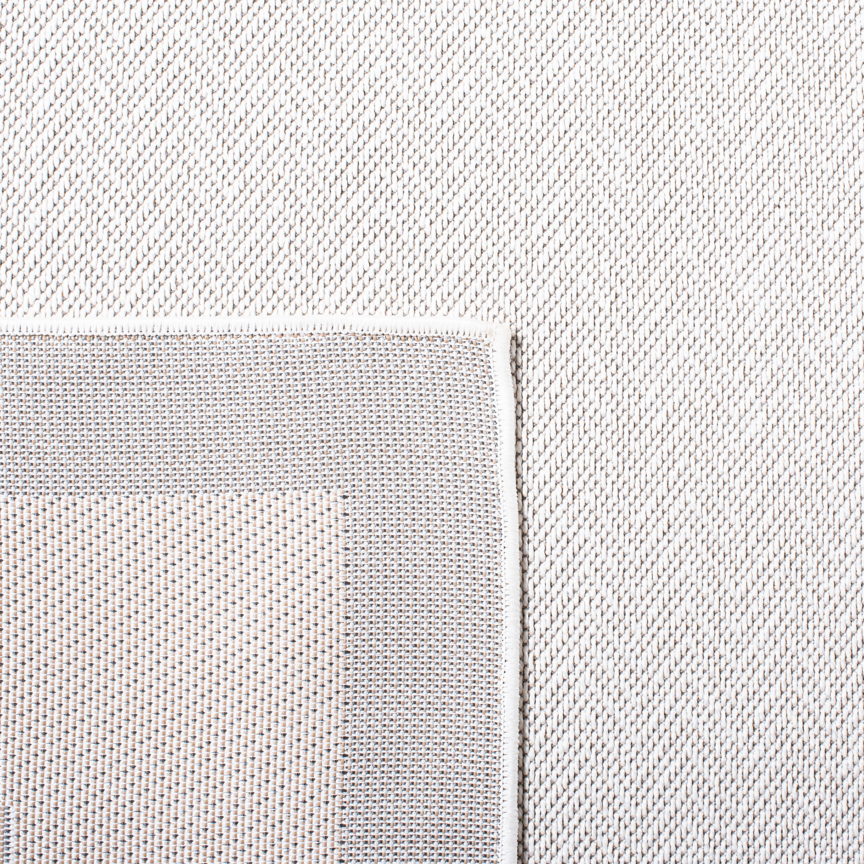 SAFAVIEH Martha Stewart Geometric Indoor/Outdoor Area Rug, Ivory/Grey, 4'5" x 6'5"