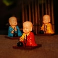 thumbnail image 2 of Buddha Bobble Head,Solar-Powered Small Laughing Buddha Figurines Car Dashboard Dashboard Car Buddhas Ornam Decorations,Solar, 2 of 7