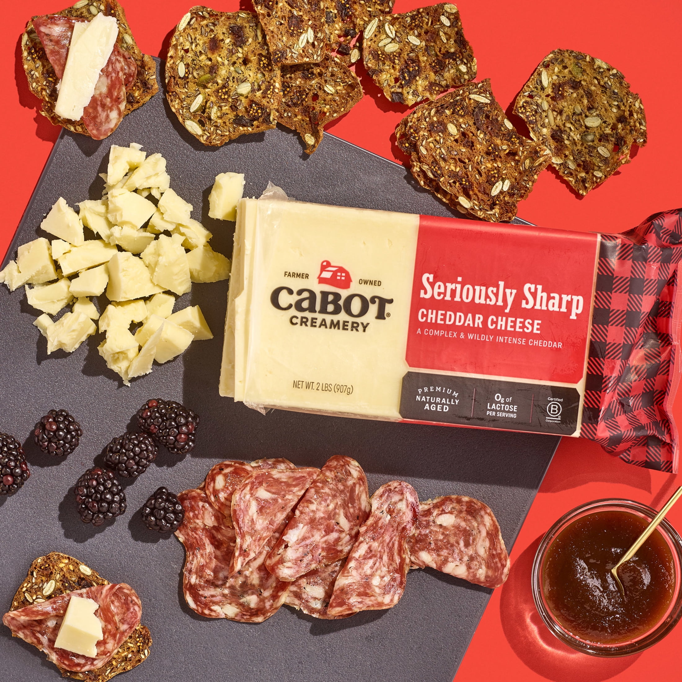 Cabot Creamery Seriously Sharp Cheddar Cheese Block 2lb oz (Refrigerated)
