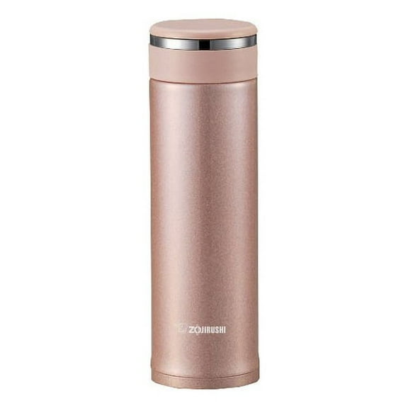 Zojirushi Stainless Steel Mug with Tea Leaf Filter-16oz-Pink Champagne SM-JTE46PX