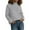 Grey, variant on Winter High Neck Knitted Sweater for Women â Long Sleeve Turtleneck Pullover, Loose Fit Knit Casual Top, Rolled Edge Cozy Fall 2025 Trend