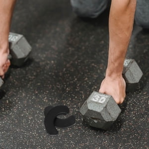 Homoyoyo 20pcs Fitness Dumbbell Holder Rubber Simple Design for Gym Use