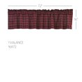 thumbnail image 2 of VHC Brands Rustic & Lodge Kitchen Window Cumberland Curtain, Valance 16x72, Chili Pepper Red, 2 of 7