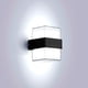 thumbnail image 1 of Aplique de pared LED para exteriores IP65 Aplique de pared exterior impermeable Iluminación para exteriores Lámpara de aluminio acrílico de 10 W Adecuado para patio, jardín, terraza, pasillo, paso cuadrado (cuadrado blanco frío) ER, 1 of 5