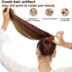 thumbnail image 3 of 7 pinzas para el cabello con forma de nido de pájaro, soportes para cola de caballo, pinzas para cola de caballo tejidas con forma de plátano grande y terciopelo retráctil con forma de disco grueso e, 3 of 5