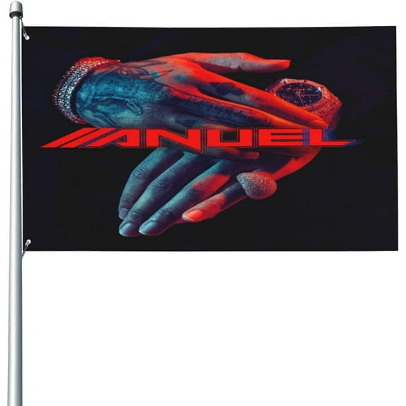 Anuel Puerto AA Flag 3x5 Ft Garden Yard House Flags Decorative Banner, Indoor Outdoor Party Home Decor