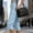 Light Blue, variant on Wide Leg Capri Pants for Women Loose Summer High Rise Cropped Cargo Pants with Pockets Red