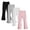 4 Pack-(Black+White+Gray+Pink), variant on HAWEE Girls Flare Leggings 2-14 Years High-Waisted Bell Bottom Yoga Pants, Soft Cotton Dance Tights, 4 Pack Toddler to Teen Flared Pants