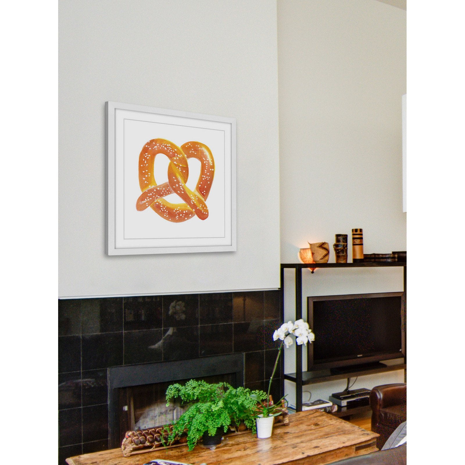 Marmont Hill "Pretzel" by Molly Rosner Framed Painting Print