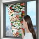thumbnail image 5 of Lámina adhesiva estática para ventanas con motivos florales y arcoíris, 100 x 43 cm, adhesivo de PVC, 4 diseños botánicos para puertas de cristal, 5 of 5