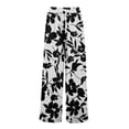 thumbnail image 6 of MEICHEN Dress Pants Women Petite High Waisted Wide Leg Summer Beach Vacation Women's Pants Casual Trousers, 6 of 7