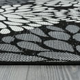 thumbnail image 3 of Beverly Rug Indoor/Outdoor Area Rugs,Modern Floral Patio Porch Garden Carpet, Dark Grey/Black, 8'x10', 3 of 9