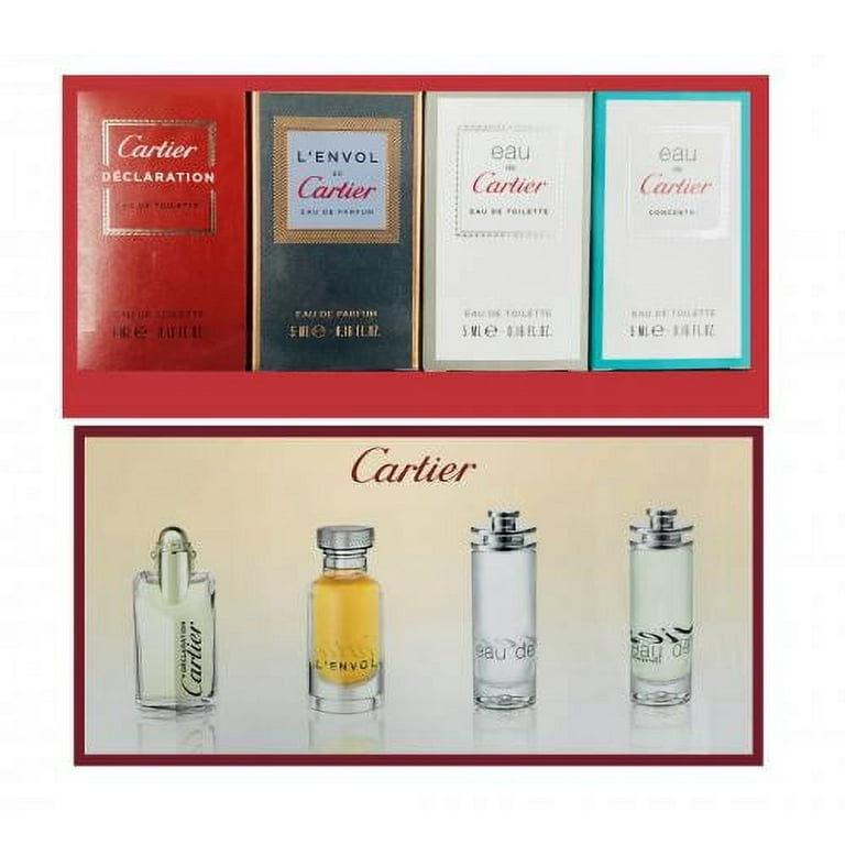 Cartier Mini Cologne Gift Set for Men, 4 Pieces - Walmart.com
