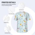 thumbnail image 3 of Goofa Space With Dino Astronauts Pattern Mens Golf Shirt Baseball T-shirt Moisture Wicking Dry Fit Performance Sport Short Sleeve Striped Golf Polo Shirts-Medium, 3 of 7