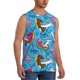 thumbnail image 2 of Balery Sharks Summer Camisetas sin mangas para hombre, absorbe la humedad y protege contra el mal olor.-XX-Large, 2 of 7