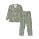 thumbnail image 1 of Balery Retro Hippie Groovy Mushroom Pijama para Hombre de Dos Piezas con Manga Larga, Conjunto de Dormir y Descanso Suave con Bolsillos-Large, 1 of 7