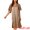 Light Brown, variant on DARING DIVA Women's Satin Flare Bell Short Sleeve Nightgown XS Green