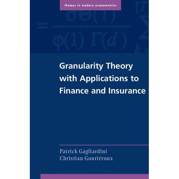 Themes in Modern Econometrics Granularity Theory with Applications to Finance and Insurance, (Paperback)