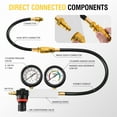 TU21 Cylinder Leak Down Tester Kit Automotive Engine Pressure Gauges