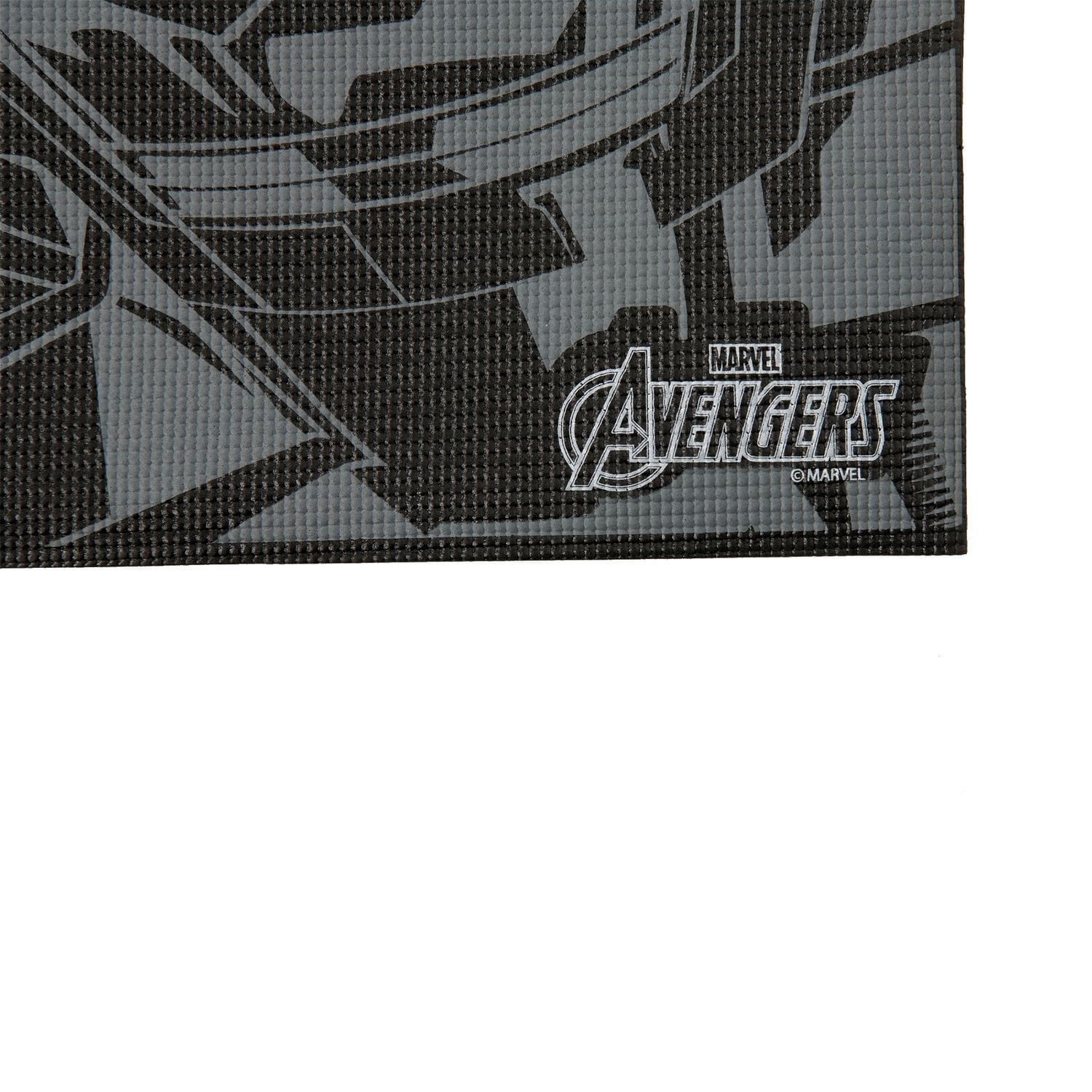 Marvel Black Panther Comic Art 3mm Yoga Mat – 24” x 60" – Black/Grey