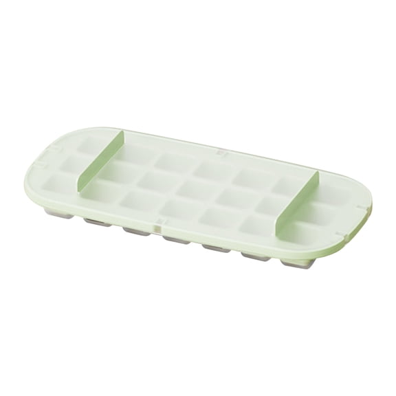 SPOORYYO 2023 New Ice Maker, 6-Hole Easy-Release Ice Molds with Cover, Small Household Refrigerator Ice Box, Food-Grade Material, Space-Saving and Leak-Proof Design