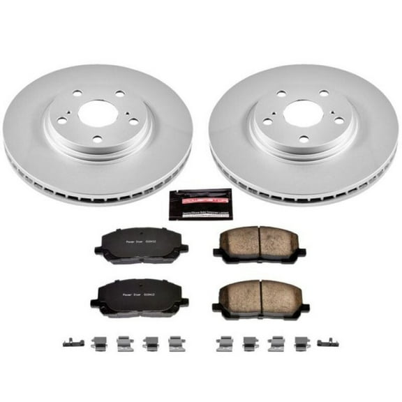PowerStop Front Geomet Coated Brake Rotor and Pad Kit Fits: TOYOTA Select Models CRK1137