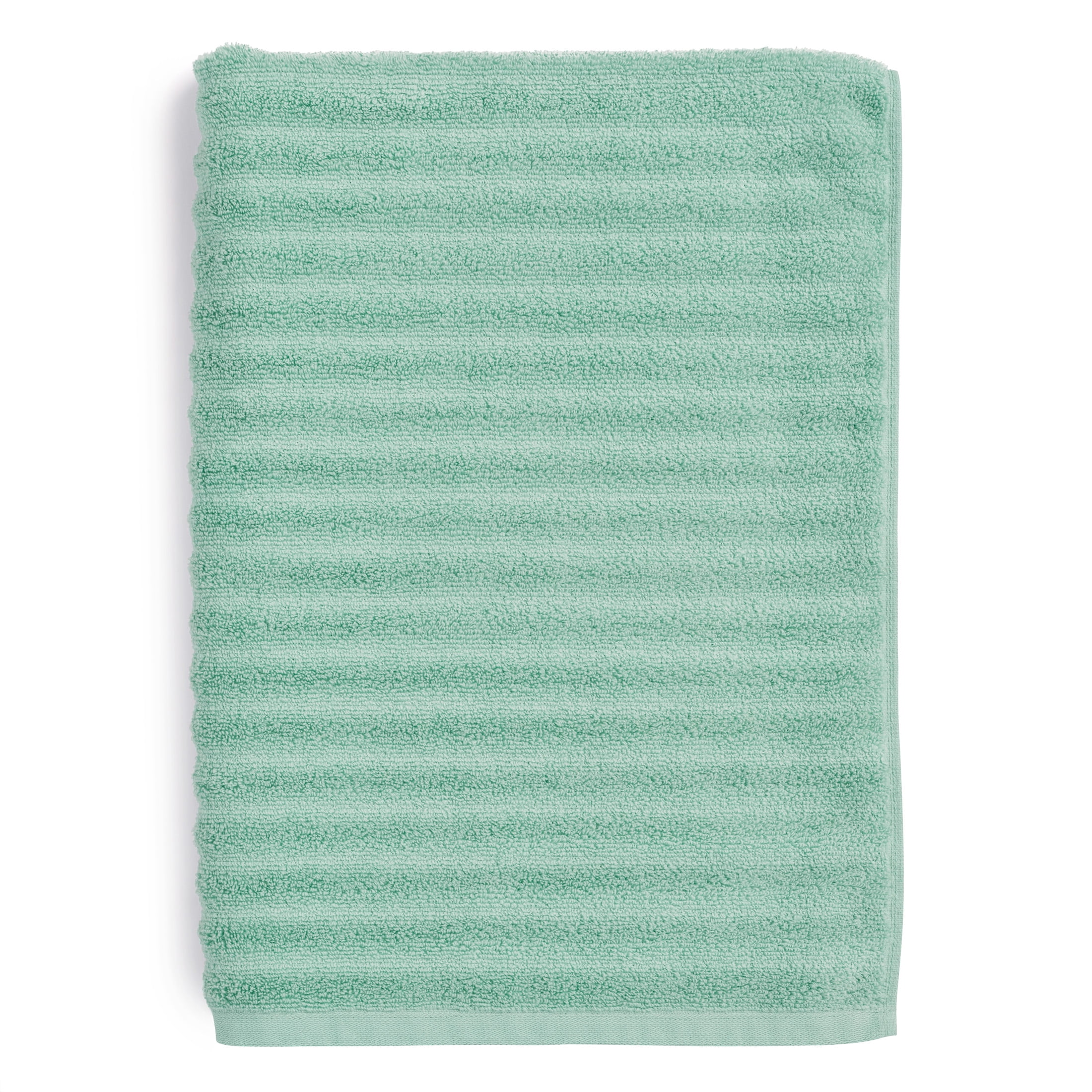 Mainstays Performance Textured Bath Sheet 2-Piece Set, Mint