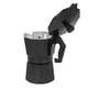 thumbnail image 5 of Cafetera moka de aluminio con capacidad para 6 tazas y 300 ml, accesorios para uso doméstico en la oficina, color negro, 5 of 15