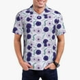 thumbnail image 1 of Balery Daisies Flowers Camisa Polo de Hombre con Estampado, de Manga Corta y Tejido Medio, Camisa Tipo Golf Polo-3X-Large, 1 of 6