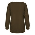 thumbnail image 4 of Chandail en Molleton de Noël pour Femmes, Veste Mi-Longue, Col Rond, Pull Chaud, Cardigan à Manches Longues, Mode Imprimée, 4 of 7