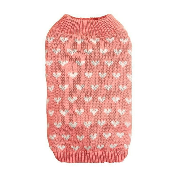 Valentine's Day Dog Cat Sweater Dog Cat Valentines Day Clothes For Cat Dog Valentines Outfit Knitted Dog Cat Sweaters For Small Medium Large Dogs Pet Red S