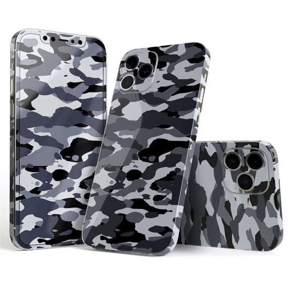 DesignSkinz Traditional Black & White Camo Full-Body Skin Decal Wrap Cover for iPhone 16