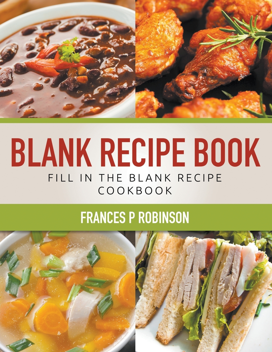 Blank Recipe Book Fill in the Blank Recipe Book (Paperback) Walmart