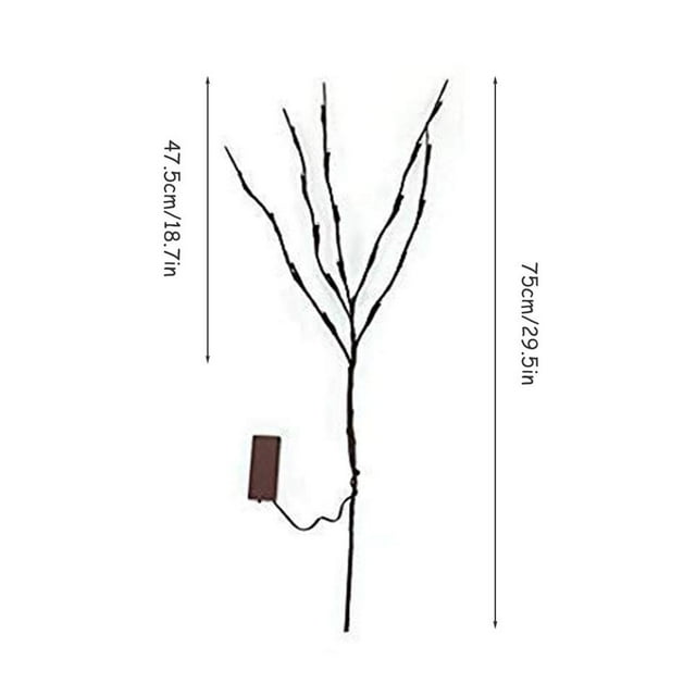 LED Lighted Twig Branches Battery Operated Artificial Tree Lights Branch Lamp for Home Decor
