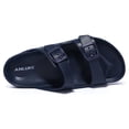 thumbnail image 5 of ANLUKE Kids Girls Comfort Slides Soft Sandals for Boys with Adjustable Two Buckle, Sizes 10-4, 5 of 7