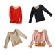 thumbnail image 2 of Minnieouse Ropa interior térmica para mujer, calentador de terciopelo cálido para clima frío, ropa Base y cómoda, Tops básicos de manga larga Prendas para la parte del cuerpo Rosado, 2 of 6