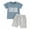 Blue, variant on Bagilaanoe 2pcs Toddler Baby Boy Shorts Set Short Sleeve Letter Print T Shirt Tops Shorts 6M 12M 18M 24M 3T Kids Casual Summer Clothes