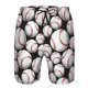 thumbnail image 3 of Fotbe Cute Baseball Trajes de Baño Estampados para Hombre, Shorts de Verano de Secado Rápido, Ropa de Playa, Bañadores-Small, 3 of 6