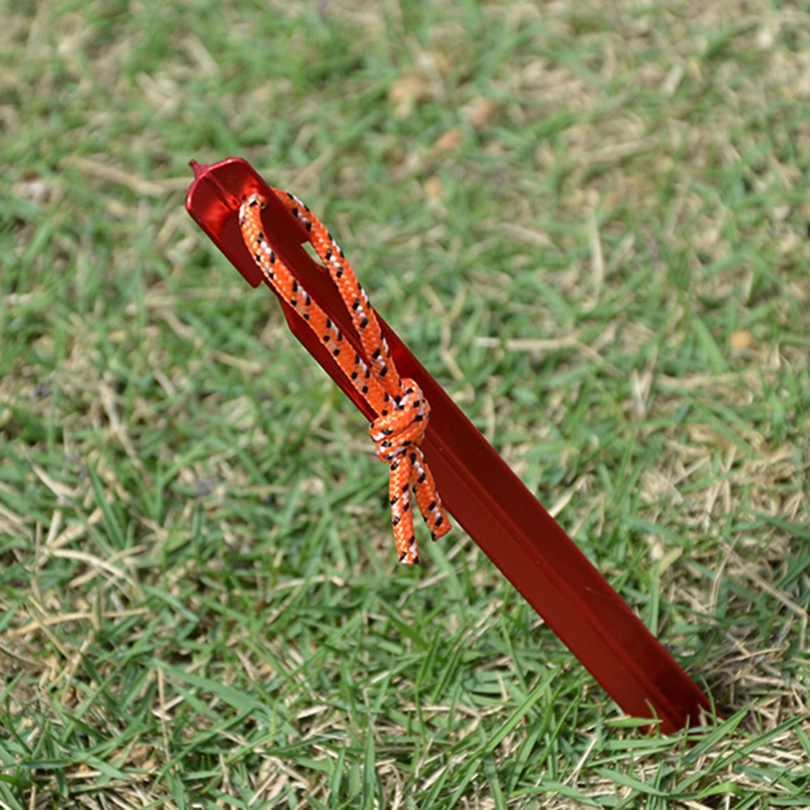 Sturdy Triangular Tent Pegs: 10Pc 18cm Set for Enhanced Stability of Tents