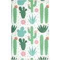 thumbnail image 2 of Kitchen Towels Green Watercolor Cactus Pattern Cleaning Towel Absorbent Hand Towels Tea Towels for Home Restaurant Dish Clean 28" x 18", 6PCS, 2 of 7