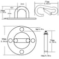 thumbnail image 4 of Hanging Tray Stainless Steel Aerial Yoga Buckle Ceiling Hanging Tray Fixed Tray Home Essentials, 4 of 6