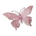 thumbnail image 4 of Shatterproof Butterfly Christmas Decoration 25Cm Glittering Meshes Wing Design Indoor Outdoor Holiday Party Supplies, 4 of 9