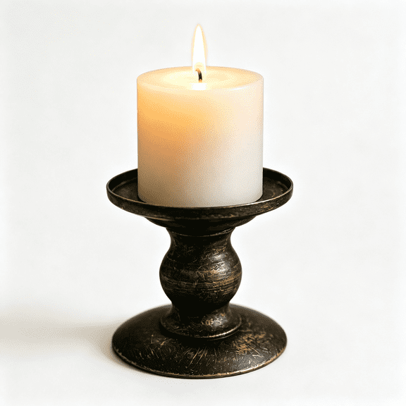 Iron Candlestick Stand Short Candle Holder for Table Centerpiece - Iron Metal Vintage Candle Holder for Wedding Dinner Party Home Decor Mantel Shelf Decorative Gourd Shaped Candle Stick