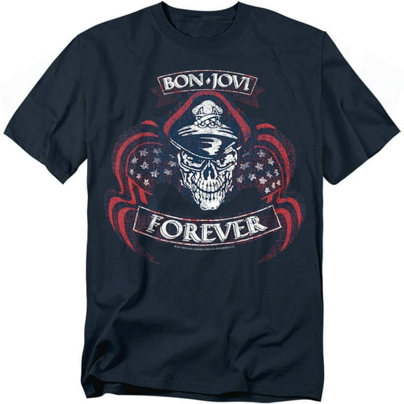 Bon Jovi T-Shirt Forever Skull Unisex Graphic Tee For Men & Women