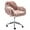 Pink, variant on Wubio Fluffy Office Desk Chair, Faux Fur Modern Swivel Armchair with Wheels, Soft Comfy Fuzzy Elegant Accent Makeup Vanity Chairs for Women Girls, Home Living Dressing Room Bedroom, Pink