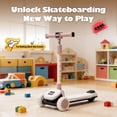 thumbnail image 2 of Ambifirner Safe Electric Kids Scooter for Kids 3+, 3 Wheeled Kick Scooter with Flash Deck, Extra Wide Light Up Big Wheels, Adjustable Heights, 2 of 8
